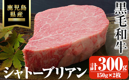 鹿児島県産黒毛和牛・シャトーブリアン 計300g(150g×2枚) 黒毛和牛 牛肉 ステーキ[ビーフ倉薗]C43