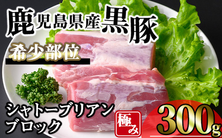 かごしま味わい黒豚希少部位 極みシャトーブリアン (300g) 豚肉 冷凍 シャトーブリアン[KNOT]