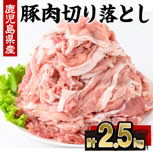 鹿児島県産 豚肉 切り落とし (計2.5kg・250g×10P)【株式会社羽根】A1087