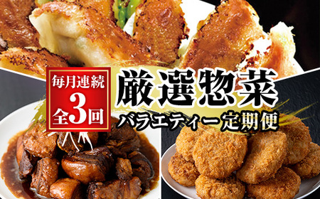 ＼新登場/[3か月定期便]鹿児島協同食品バラエティ定期便 鹿児島黒豚生餃子 合計144個(12個×12P)茶美豚の角煮 1kg(250g×4P)茶美豚メンチカツ 2.7kg(90g×30個)を3回に分けてお届け[C-230H]