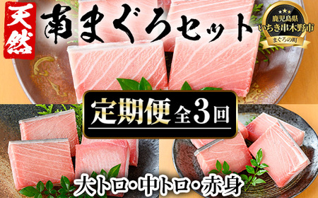 [3か月定期便]極上天然南まぐろ贅沢コース[E-126H]まぐろ マグロ 大トロ 中トロ 赤身 冷凍 小分け