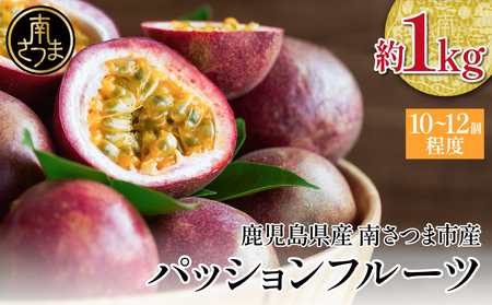 [鹿児島県産]パッションフルーツ 約1kg(10〜12個程度) フルーツ 果物 旬 南国 鹿児島 南さつま市 清直kajuen