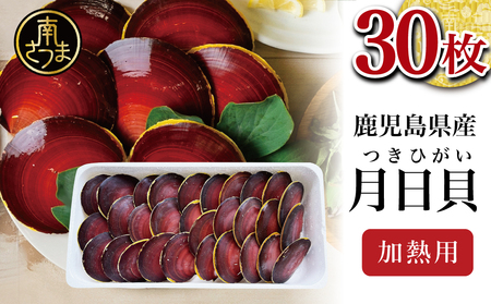 【漁師厳選】希少 鹿児島特産 月日貝 30枚 ツキヒガイ つきひがい 貝 鹿児島県産 海鮮 お取り寄せ グルメ BBQ バーベキュー 冷凍 南さつま市