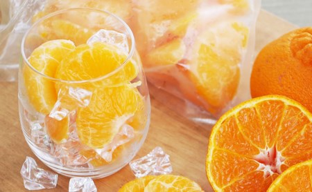 [南さつま市産]簡単便利! 冷凍キングオレンジ(不知火)1kg(500g×2)