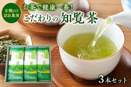 002-19 お茶で健康!こだわりの知覧茶3本セット