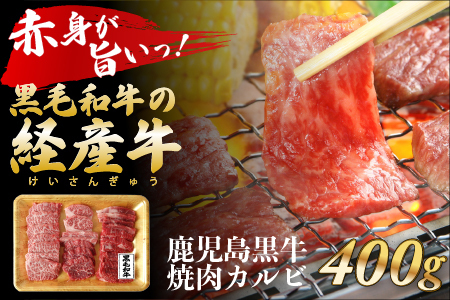 鹿児島県産黒毛和牛焼肉カルビ 400g
