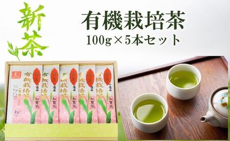033-29 【知覧茶新茶祭り】知覧茶有機栽培茶5本入セット