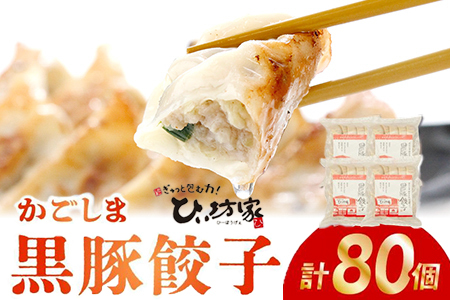 015-21 定番のかごしま黒豚餃子80個(タレ付）