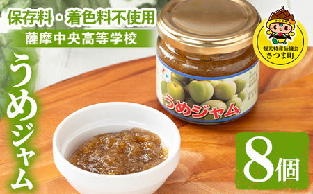 s714 うめジャム(150g×8個) 鹿児島 加工食品 果物 詰め合わせ 梅 うめ ハンドメイド ジャム ギフト 手作り [一社)さつま町観光特産品協会]