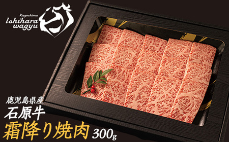石原牛の霜降り焼肉セット(300g) 石原牛 焼肉用 霜降 国産 牛 ウシ 牛肉 焼肉 BBQ バーベキュー ビーフ 冷凍[石原PRO]ishihara-1350