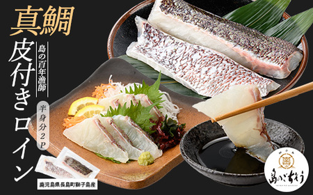獅子島産 百年漁師の真鯛 皮付きロイン2パック (半身分) [島のごちそう]gochi-1327