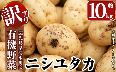 y563 ≪訳あり≫湧水町産有機じゃがいも ニシユタカ 約10kg 国産 九州産 鹿児島産 有機野菜 有機栽培 じゃがいも ジャガイモ にしゆたか 野菜 やさい おかず 旬 わけあり 訳アリ 規格外 期間限定 数量限定 オーガニック 【そのやま農園】