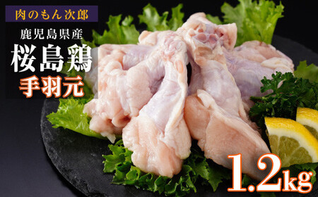 桜島鶏手羽元(特製ブライン液仕込み・下味付き) 小分けパック 1.2kg(4パック)