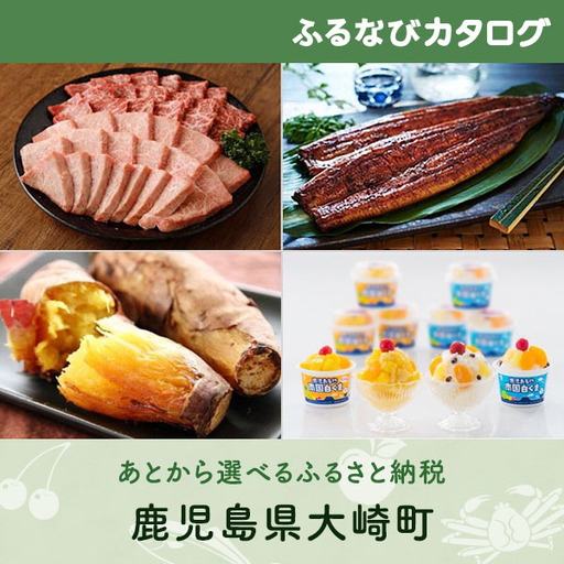 【有効期限なし！後からゆっくり特産品を選べる】鹿児島県大崎町カタログポイント