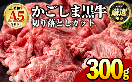[0071724a]鹿児島県産黒毛和牛!A5等級の切り落とし(計約300g・150g×2P) 牛肉 肉 切落し 切り落し 和牛 冷凍 国産 お肉 牛丼 野菜炒め カレー 冷凍 [前田畜産たかしや]