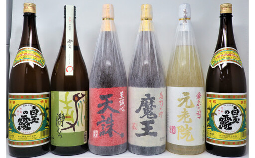 No.5033-4【魔王】入り焼酎6本セット C（一升瓶）