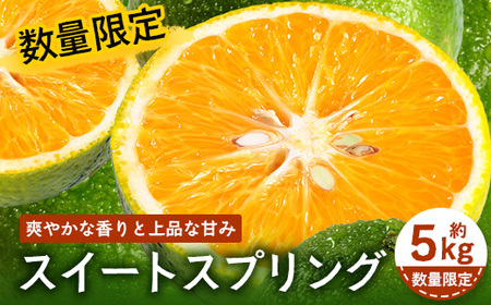 [先行予約][数量限定]鹿児島県南大隅町産 スイートスプリング 約5kg [2025年12月中旬以降順次発送] SK-10 