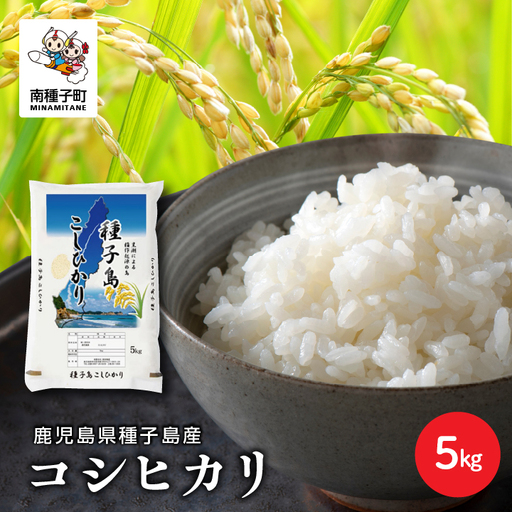[先行予約][令和8年産米 新米][8月上旬より順次発送予定] 種子島産コシヒカリ5kg [新栄物産]
