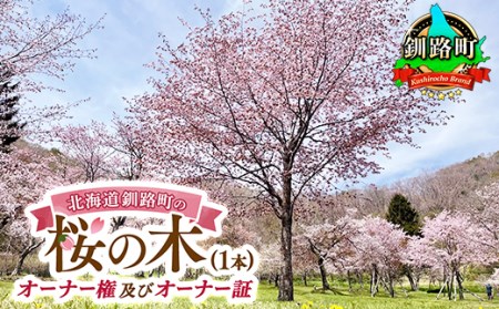 北海道釧路町の桜の木(1本)のオーナー権及びオーナー証【1085001】