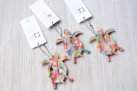 カメキーホルダー 材料回収地域:口永良部島（鹿児島県） 色おまかせ