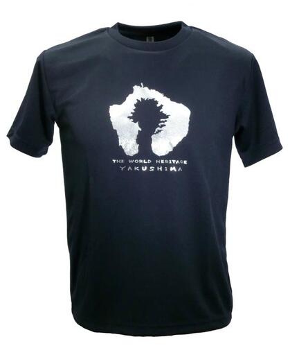 やくＴ（屋久島Ｔシャツ）・島＆縄文杉＜ネイビー／サイズS＞