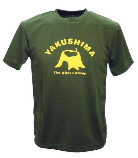 やくＴ（屋久島Ｔシャツ）・ウィルソンハート＜オリーブ／サイズL＞