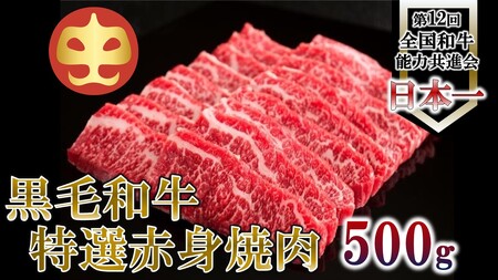 [うしの中山] 赤身 焼肉用500g(日付指定不可)