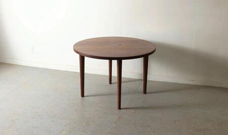 ラウンドテーブル ウォールナット(道産ナラも可能) W900 北海道 MOOTH インテリア 手作り 家具職人 モダン