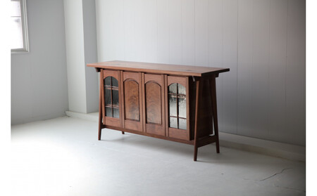 サイドボード ウォールナット 北海道 MOOTH インテリア 手作り 家具職人 ローボード リビングボード 家具 家具 家具 家具 家具 家具