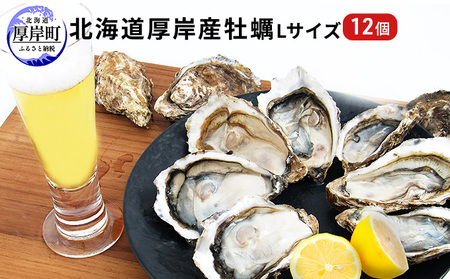 北海道厚岸産 牡蠣 Lサイズ 1ダース(12個入り) 生食用