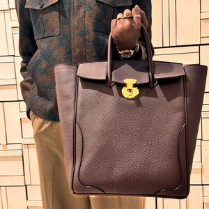 [濃紫]リュック兼トートバッグ 高級 完全ハンドメイド KABUTO_V30 TAIZAN