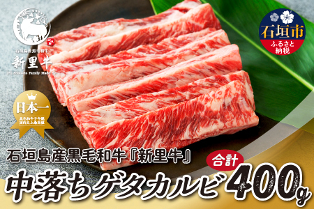 石垣島産 黒毛和牛 新里牛 中落ちゲタカルビ(200g×2)焼肉 バーベキュー