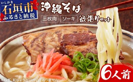 沖縄そば 半生麺 欲張り 6食セット | 沖縄 石垣 石垣島 そば ML-002