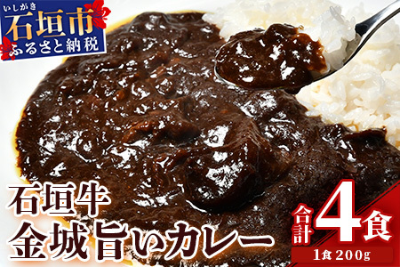 U-6-1 石垣牛金城 旨いカレー 4食セット