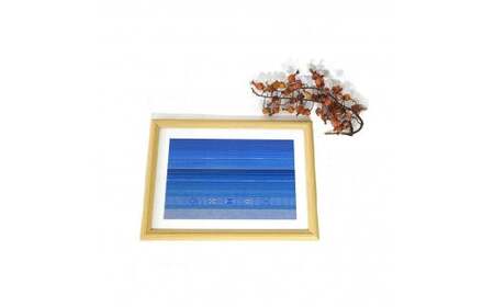 花織 風景織 額装 小ワイド