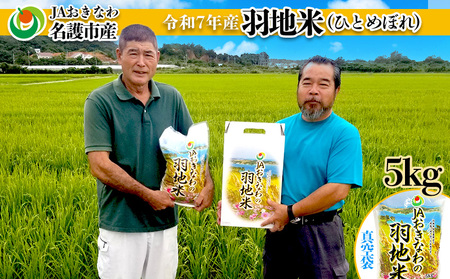 令和7年産 羽地米(ひとめぼれ) 5kg 名護 米 こめ おこめ 国産 沖縄 食品 おにぎり おいしい 独特 お取り寄せ 真空袋 食べ物 美味しい 自然 ご当地 県産 南国 なご 旨味