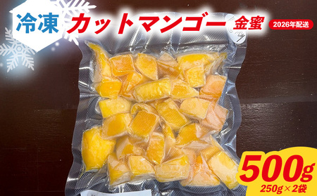 2026年7月発送 先行予約 金蜜 冷凍カットマンゴー500g(250g×2袋) 沖縄県 名護市 マンゴー 金蜜 冷凍 フルーツ デザート スイーツ 国産フルーツ 果物 大自然 南国気分 先行予約 甘い トロピカル 産地直送 人気 贈り物 おすすめ お取り寄せ