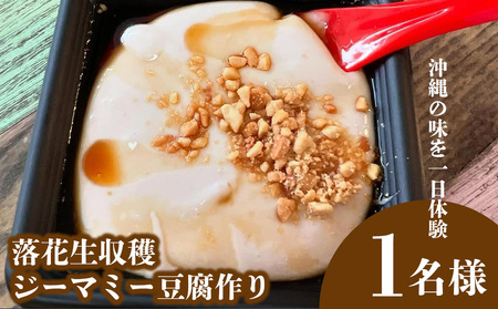 沖縄の味を一日体験 [落花生収穫〜ジーマミー豆腐作り]1名様