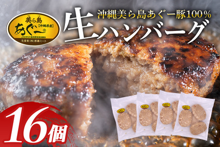 【16個】美ら島あぐーハンバーグ4個入り×4パック 10000円