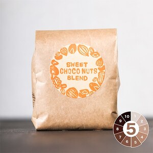 [粉に挽く]豆ポレポレオリジナルブレンド スイートチョコナッツブレンド 150g コーヒー豆 珈琲豆 ブレンド ギフト 沖縄市 / 豆ポレポレ[BCAW008-02]