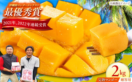 [贈答用]最優秀賞受賞!完熟アップルマンゴー2kg マンゴー 沖縄市 / 仲村農園 マンゴー マンゴー マンゴー マンゴー マンゴー[BCCU001]
