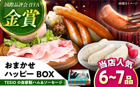 TESIOの自家製ハム&ソーセージ 『おまかせハッピーBOX』 豚肉 ハム ソーセージ 小分け 真空パック 沖縄市 / TESIO[BCAD019]
