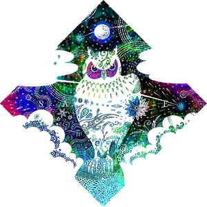[琉球イラストレーション] 与儀勝之 『星の降る夜 / Starry night』 額装Mサイズ インテリア インテリア インテリア インテリア インテリア