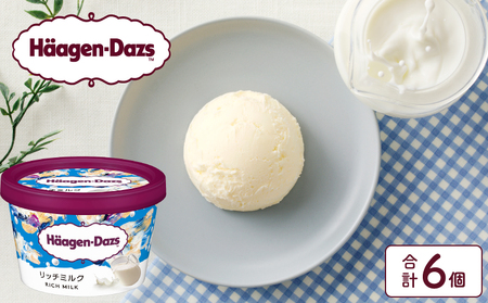 ハーゲンダッツ『ミニカップ6個セット(リッチミルク味)』アイスクリーム アイス スイーツ デザート