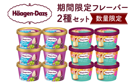 [数量限定]ハーゲンダッツ ミニカップ 12個 (CREAMY GELATO 贅沢ぶどう&カスタードプリン)アイス ジェラート