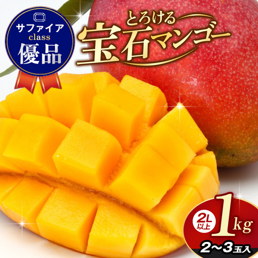 ぼうけんの国 宝石マンゴー [優品]アーウィンマンゴー サファイアclass 約1kg ku01-005