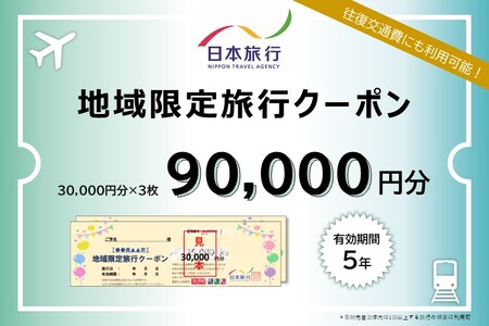 JT004　沖縄県宮古島市　日本旅行　地域限定旅行クーポン90,000円分