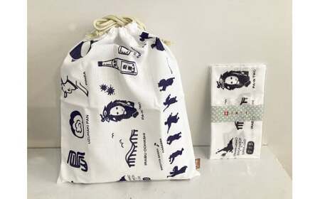 てぬぐい+巾着セット[ご当地柄]