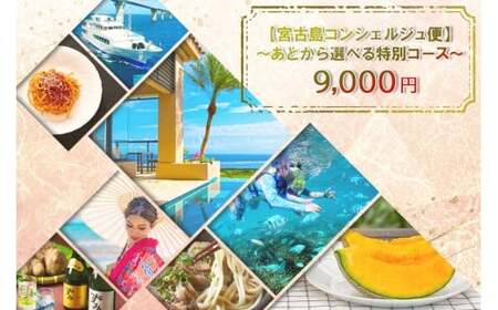 宮古島コンシェルジュ便 ?あとから選べる特別コース?(9,000円分)