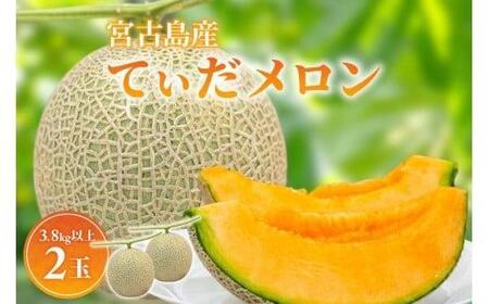 [先行受付][8farm]宮古島産てぃだメロン2玉(3.8kg以上)[2026年4月〜5月発送](JC011)|沖縄 宮古島 おすすめ 母の日 ギフト